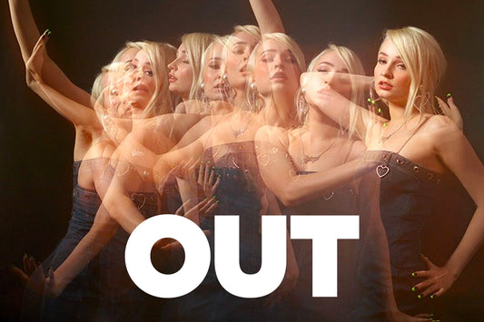 Kim Petras wearing custom RORY ROCKMORE in the new OUT MAGAZINE!