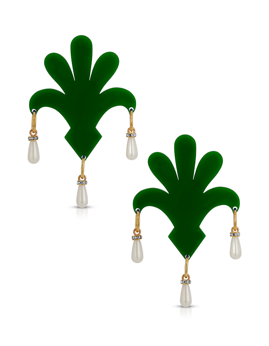Art Deco Flourish Earrings
