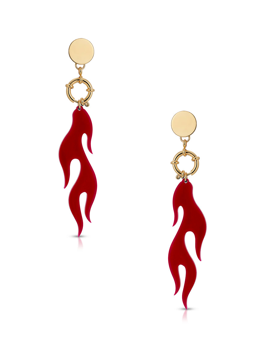 La Flame Drop Earrings