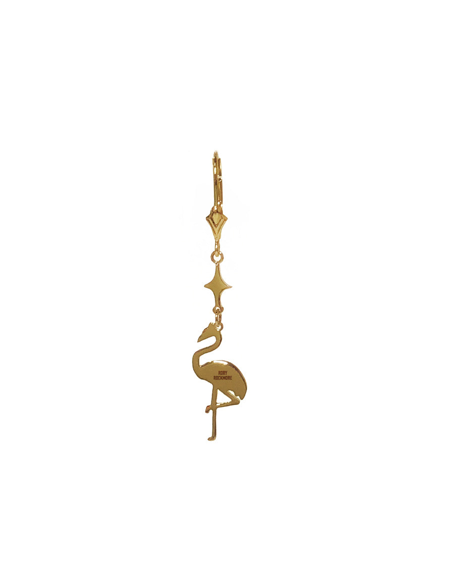 Flamingo Drop Earring