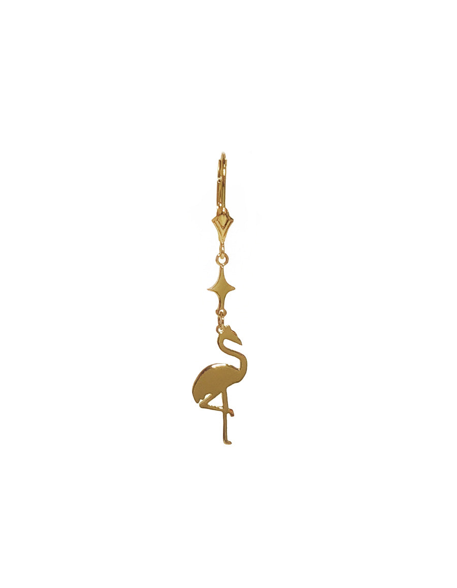 Flamingo Drop Earring
