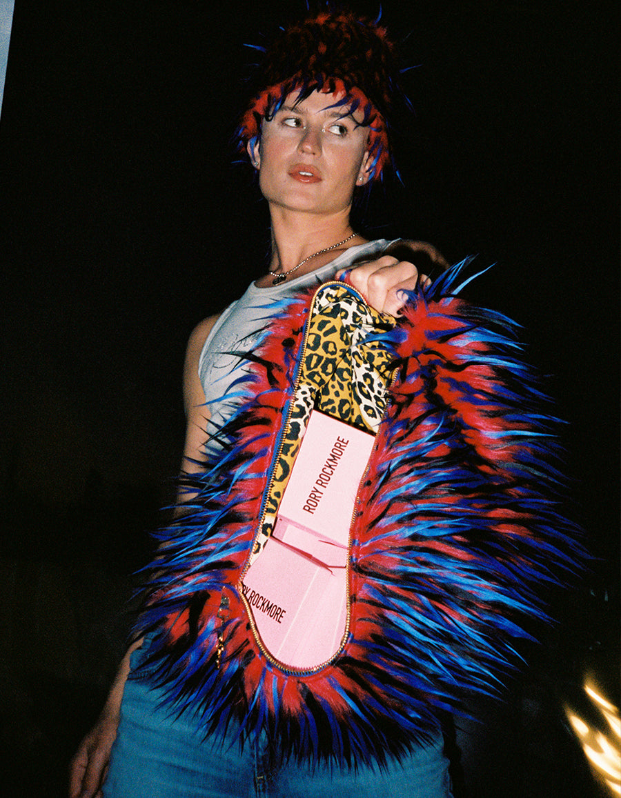 BIANCA FUR CLUTCH