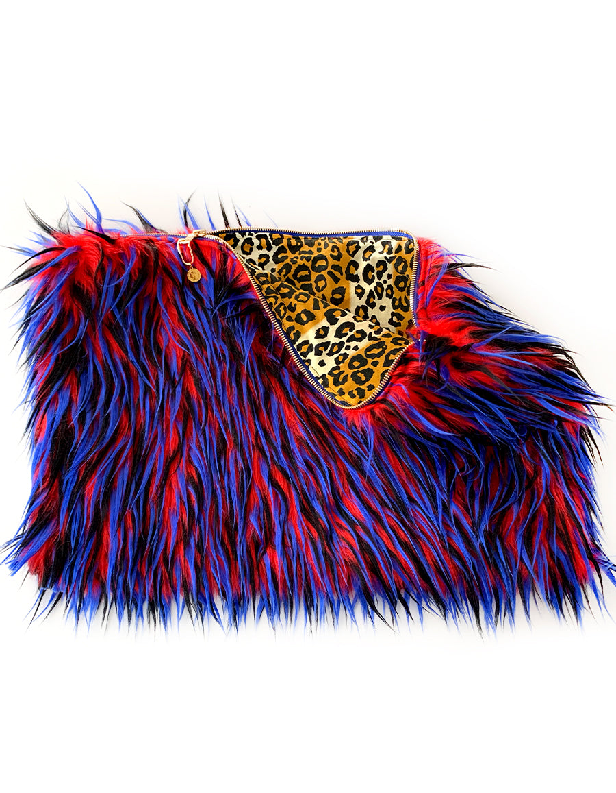 BIANCA FUR CLUTCH