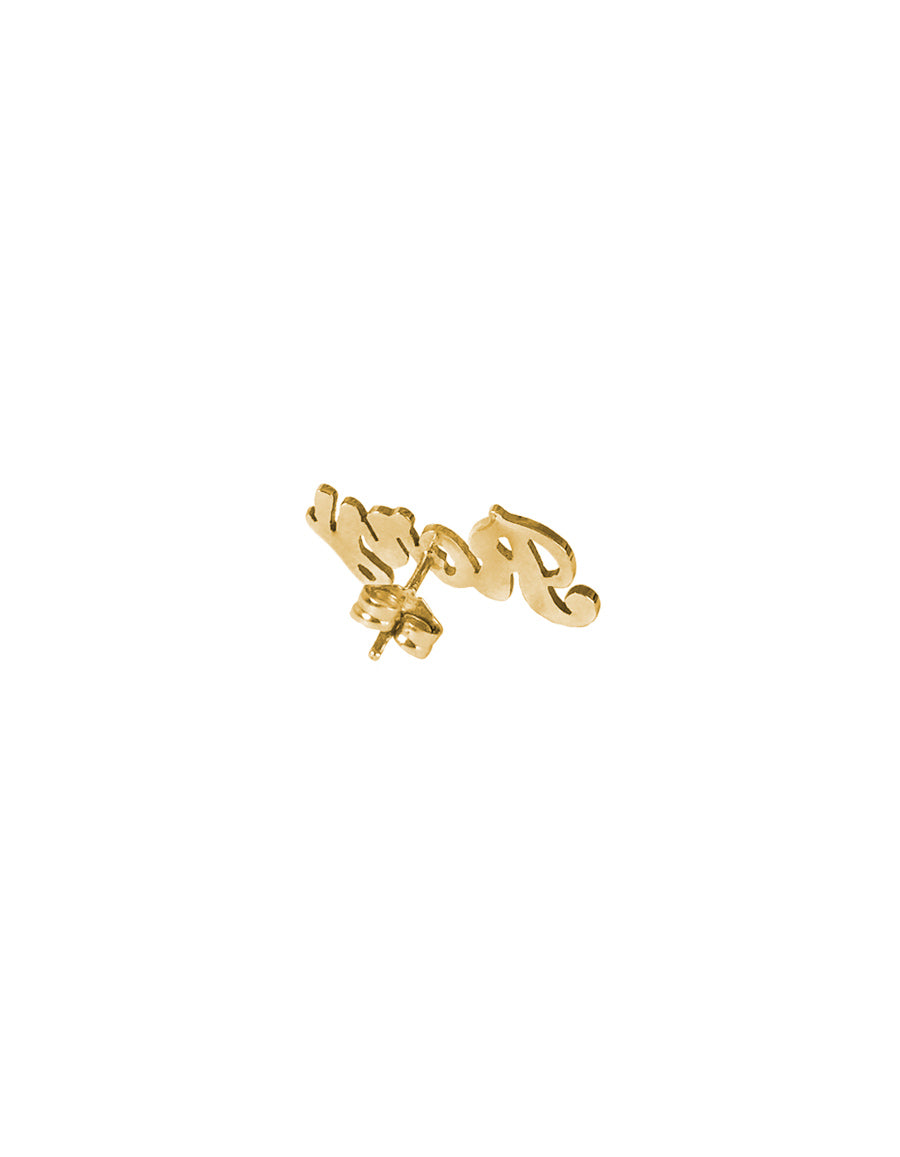 Custom Nameplate Stud Earring