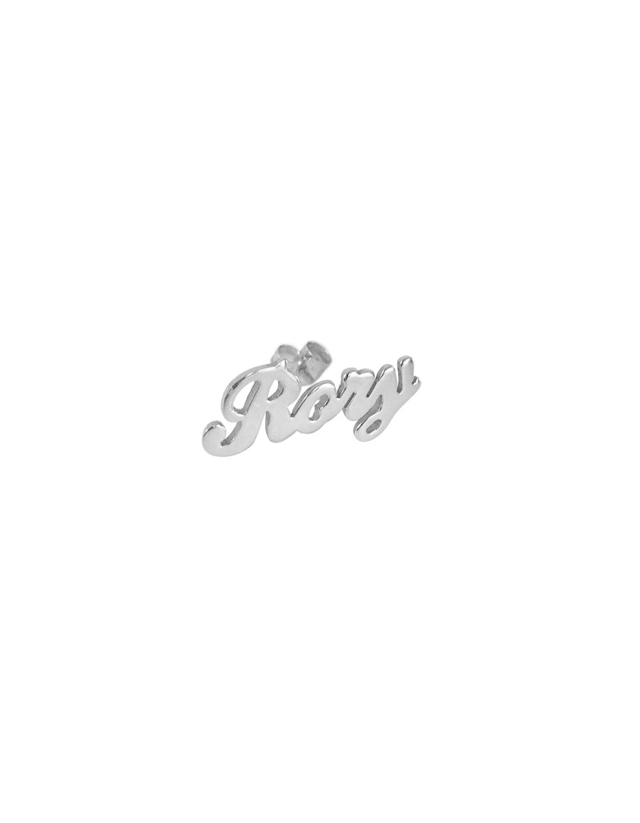 Custom Nameplate Stud Earring