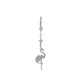 Flamingo Drop Earring