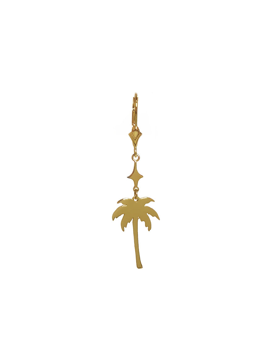 Palm Tree Drop Earring